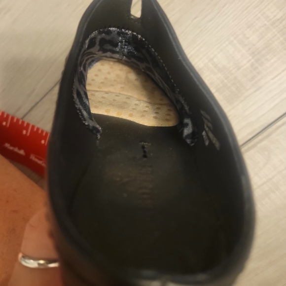 Womens Naked Feet Black Leather Slip-On Fondo Mule. Size 7 - Picture 4 of 7